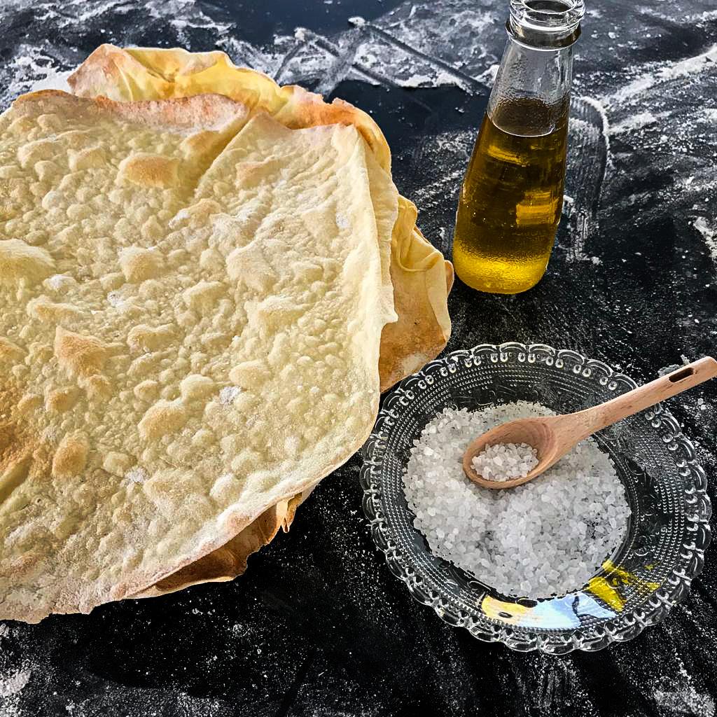 Plat brood uit Sardinië