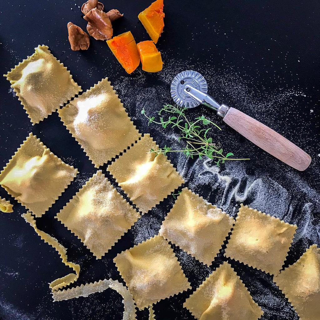 Zelfgemaakte ravioli