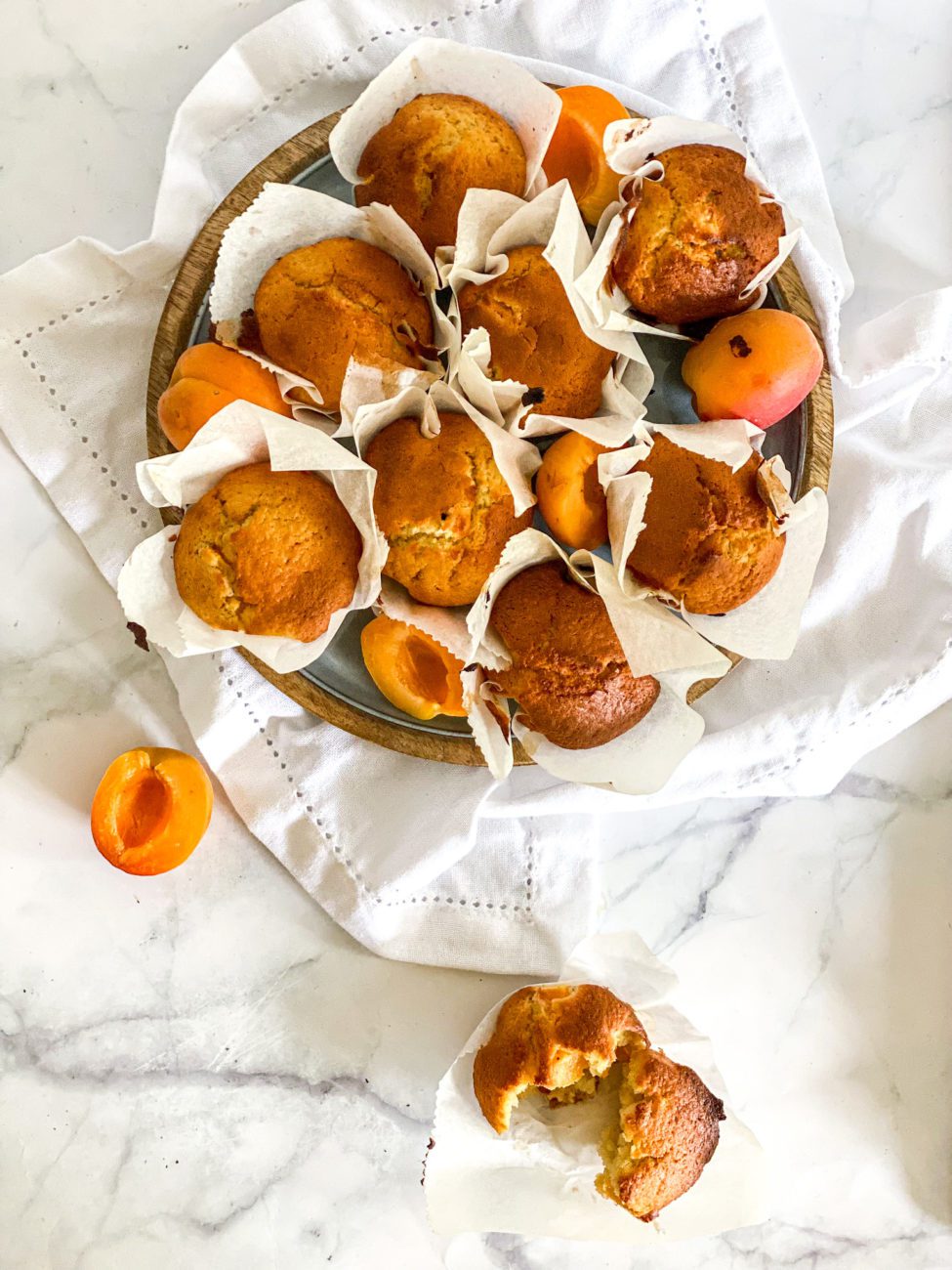 Amandel-abrikozen muffins