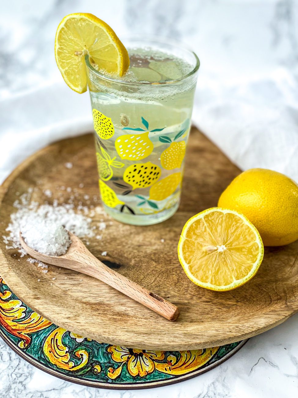 Citroen limonade met zout