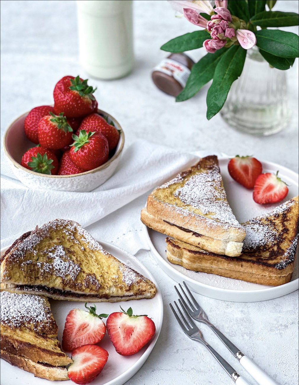French toast met Nutella