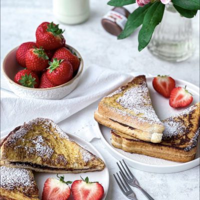 french toast met nutella