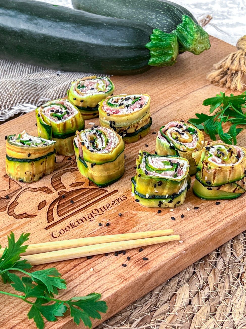 Courgette sushi