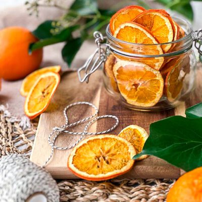 Gedroogde sinaasappels
